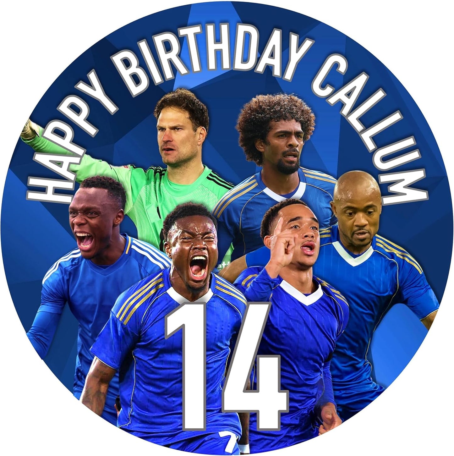 Leicester 7.5 Inch Football Cake Topper