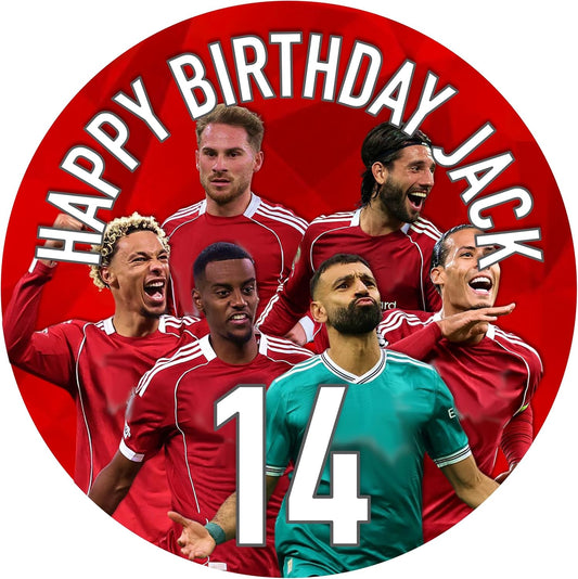 Liverpool Red 7.5 Inch Football Cake Topper (Copy)