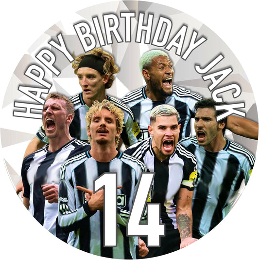 Newcastle 7.5 Inch Football Cake Topper
